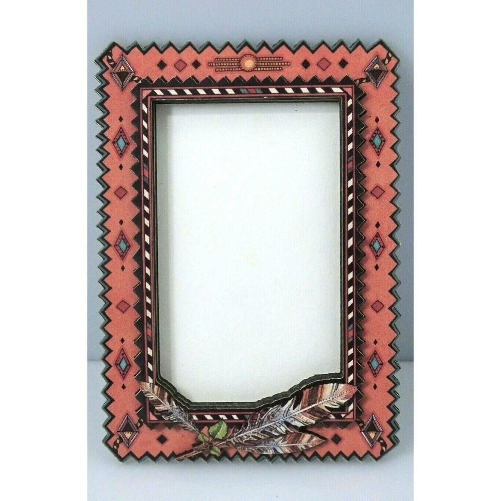 Vintage Sabine Barnard Feathers Photo Frame Refrigerator Magnet Canada